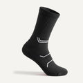 Crew Compression Socks in Black, side view
