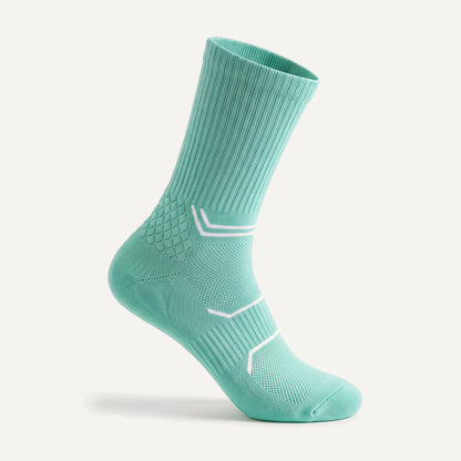 Crew Compression Socks in Mint Green, side view