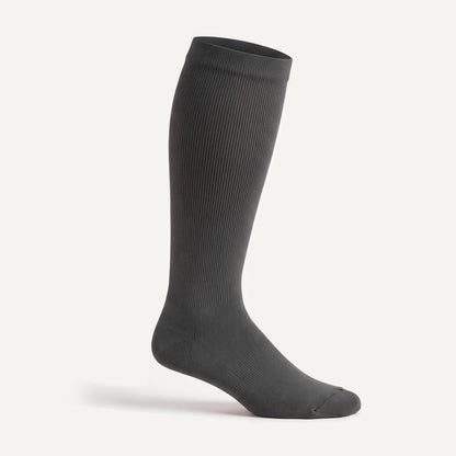 Knee-High Compression Socks in Charcoal Grey, side view