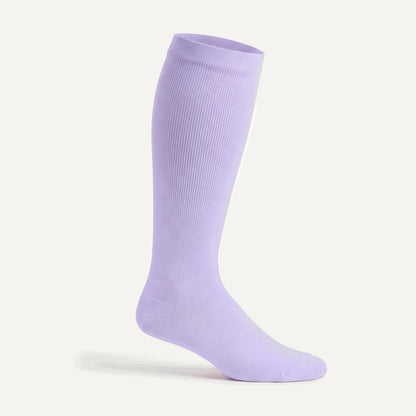 Knee-High Compression Socks in Lilac, side view