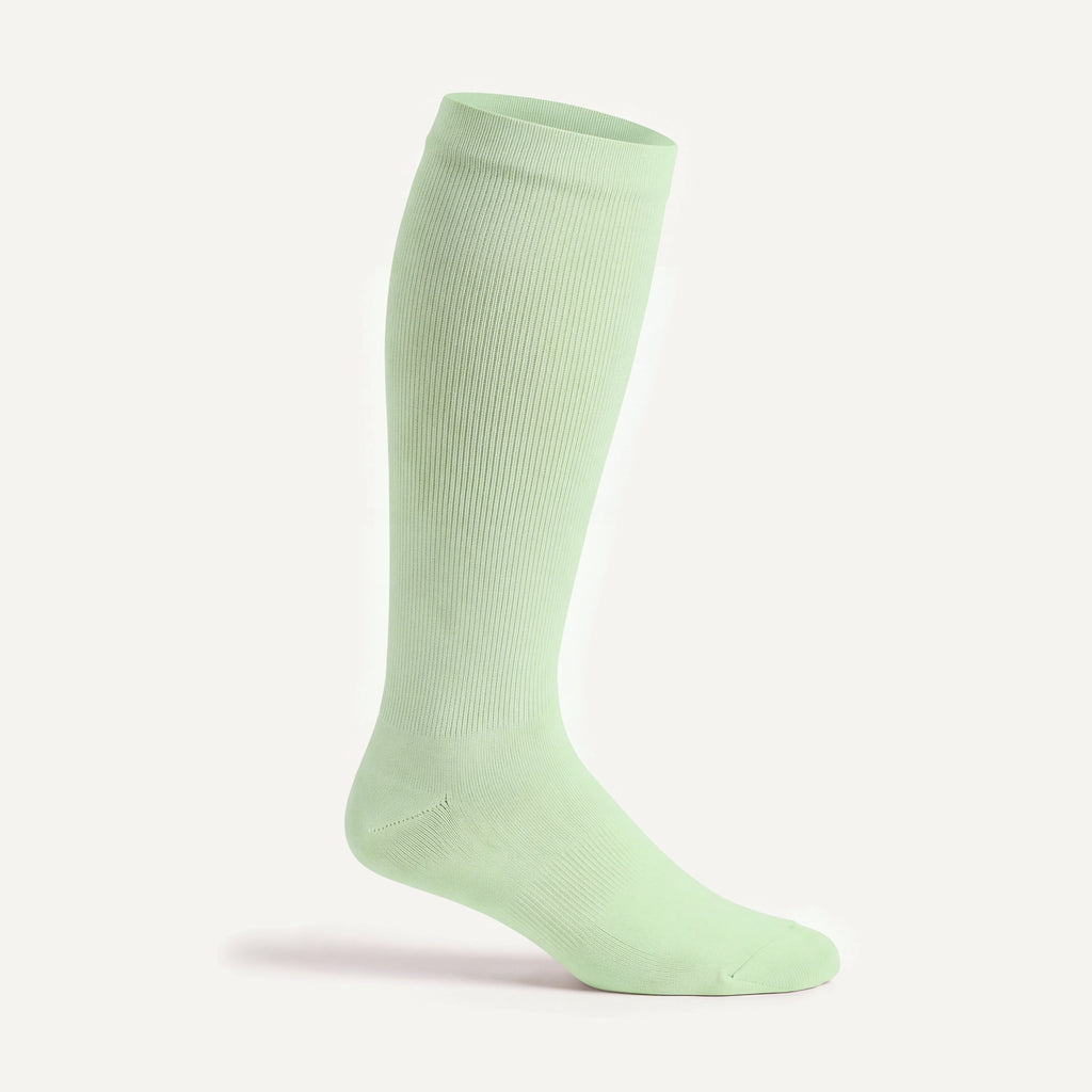 Knee-High Compression Socks in Mint, side view
