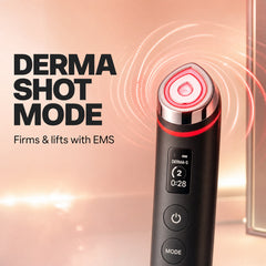 Red Light Booster Derma Shot mode — firms and lifts with EMS